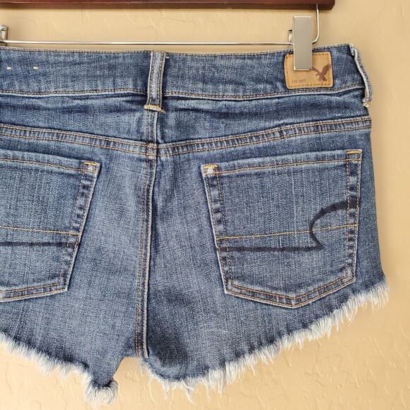 American Eagle Floral Embroidered Cutoff Shorts - Picture 7 of 9